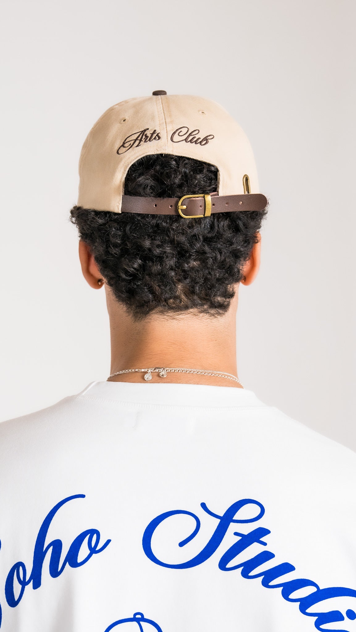 UNSTRUCTURED BROWN / BEIGE TRUCKER CAP