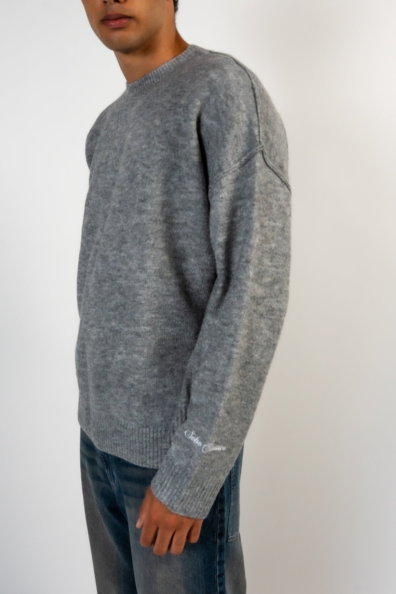 MOHAIR 'SIGNATURE' KNIT SWEATER